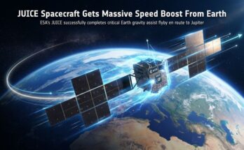 JUICE Spacecraft Gets Massive Speed Boost From Earth