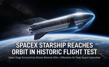 SpaceX Starship Reaches Orbit in Historic Flight Test