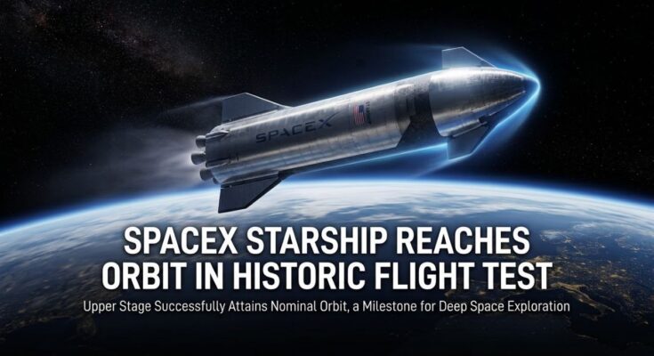 SpaceX Starship Reaches Orbit in Historic Flight Test SpaceX Starship Reaches Orbit in Historic Flight Test