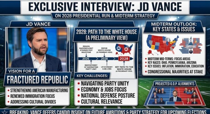 JD Vance Discusses 2028 Presidential Run and Midterms JD Vance Discusses 2028 Presidential Run and Midterms