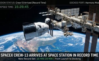 SpaceX Crew-13 Arrives at Space Station in Record Time