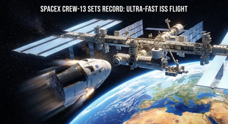 SpaceX Crew-13 Sets Record with Ultra-Fast ISS Flight SpaceX Crew-13 Sets Record with Ultra-Fast ISS Flight
