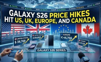 Galaxy S26 Price Hikes Hit US, UK, Europe, and Canada