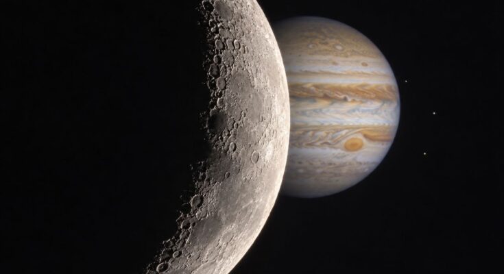 Rare Lunar Occultation of Jupiter on October 6: Viewing Times Rare Lunar Occultation of Jupiter on October 6: Viewing Times