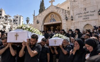 Gaza Christians Mourn Mother and Daughter Killed in Strike