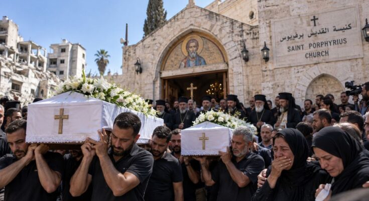 Gaza Christians Mourn Mother and Daughter Killed in Strike