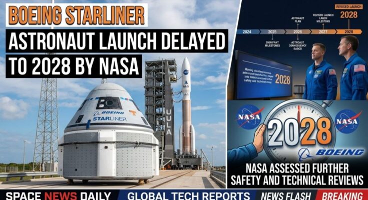 Boeing Starliner Astronaut Launch Delayed to 2028 by NASA